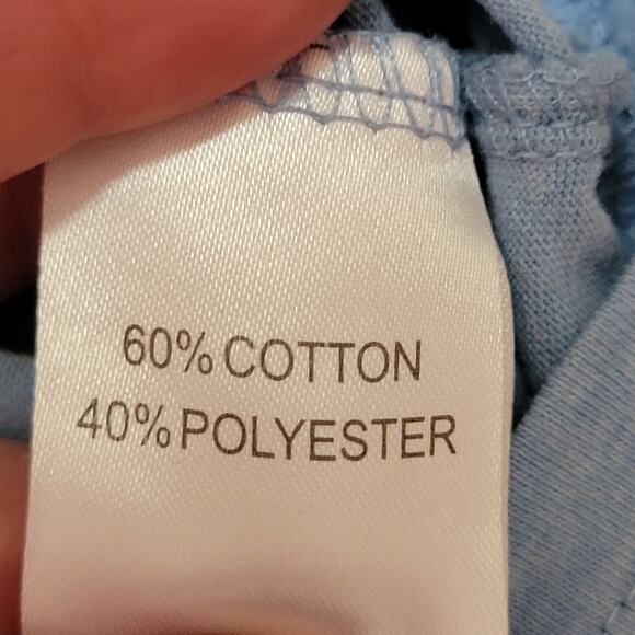 Garth Brooks Lt Blue & Grey V-Neck Baseball Style Tee "Stadium Tour - Size Small - Picture 6 of 6